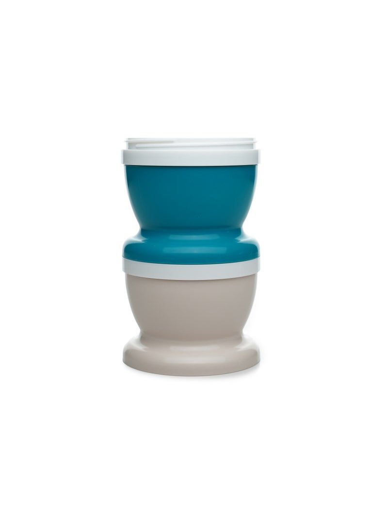 2 petits pots pour nourriture + 1 cuillère douce Bleu Gris - Kiabi