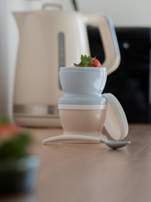 2 petits pots pour nourriture + 1 cuillère douce - Kiabi