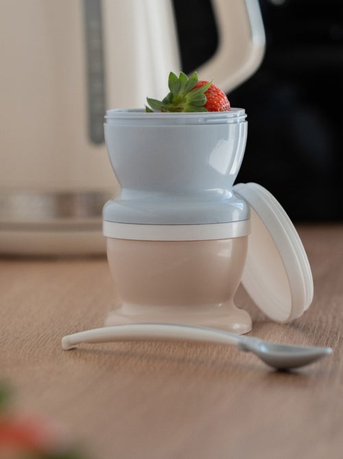 2 petits pots pour nourriture + 1 cuillère douce - Kiabi