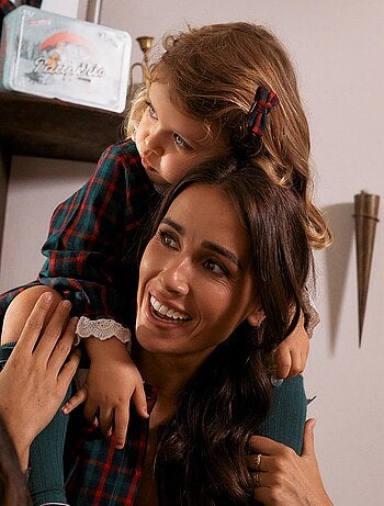 2 pinces à cheveux avec nœuds à carreaux You&Me