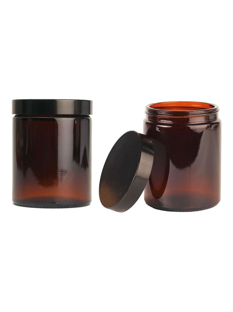 2 pots en verre pommadier 180 ml - Graine Créative Marron - Kiabi