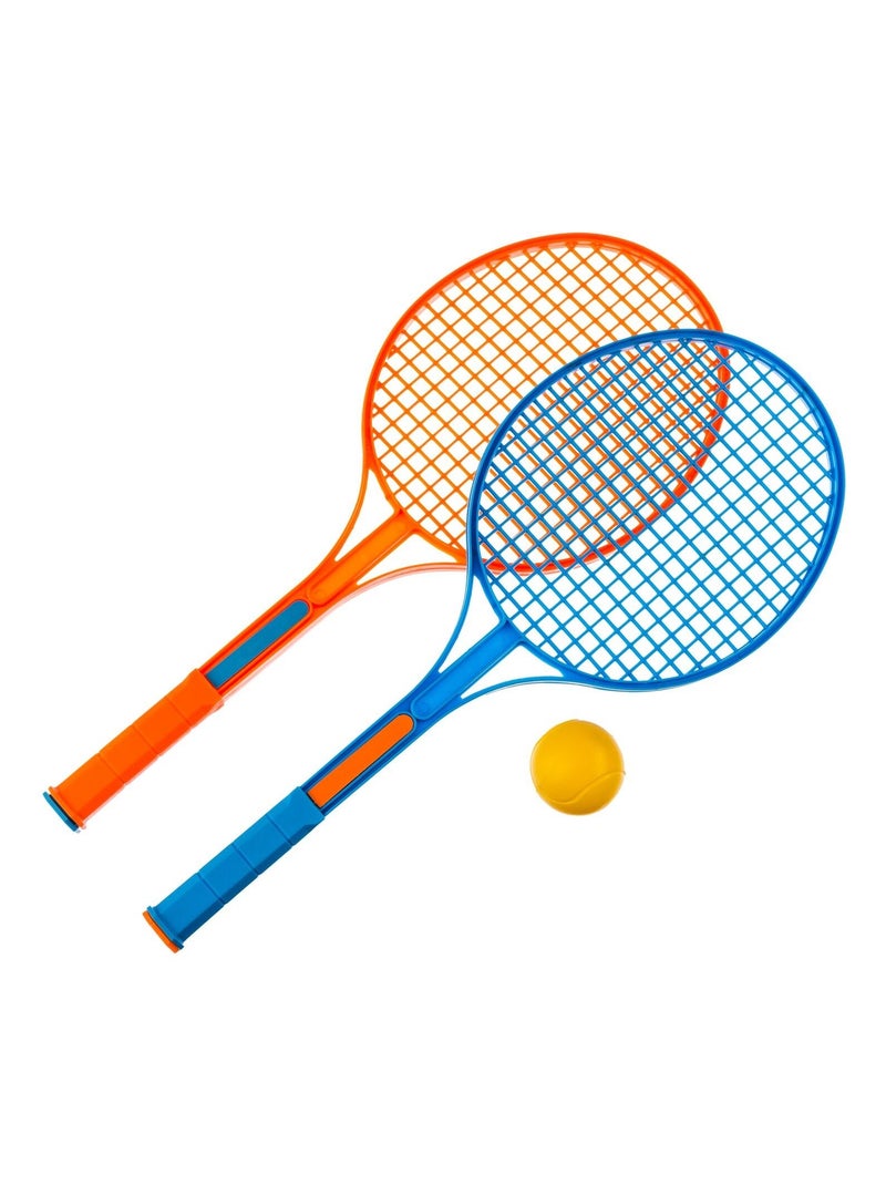 2 Raquettes de tennis pour enfant - Avec balle Orange - Kiabi
