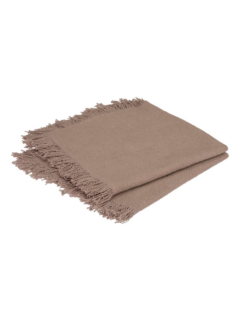 2 Serviettes de table Collection Ethnique Beige - Kiabi