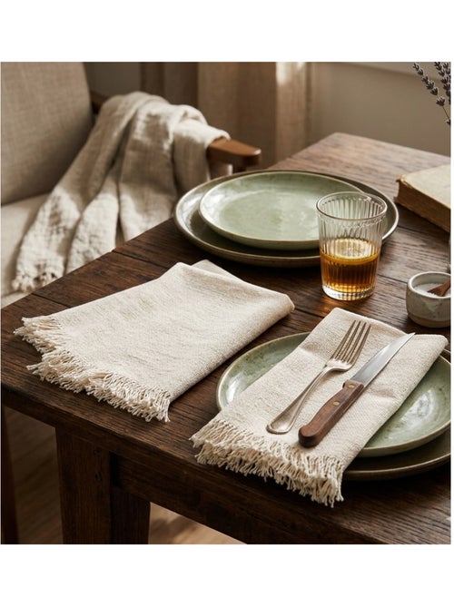 2 Serviettes de table Collection Ethnique - Kiabi