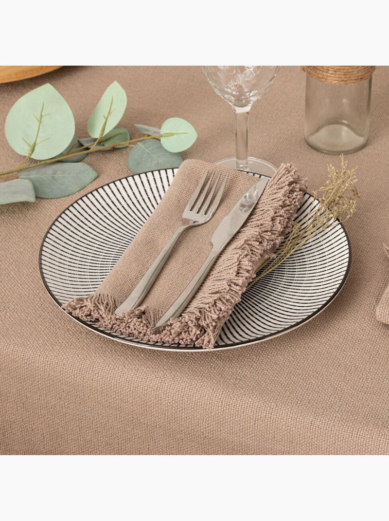 2 Serviettes de table Collection Ethnique Gris - Kiabi