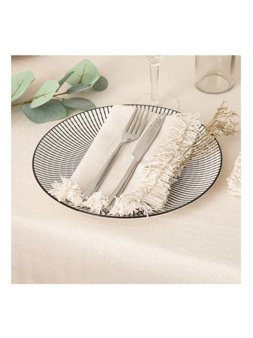 2 Serviettes de table Ethnique blanc - Kiabi 2 Serviettes de table Ethnique blanc - Kiabi