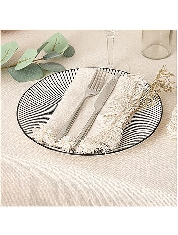 2 Serviettes de table Ethnique gris