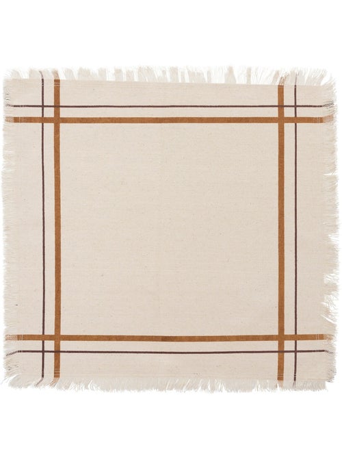 2 Serviettes de table rayees en coton Mahas - Kiabi 2 Serviettes de table rayees en coton Mahas - Kiabi