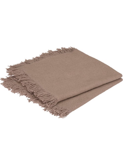 2 Serviettes de tables a franges en coton - Kiabi 2 Serviettes de tables a franges en coton - Kiabi