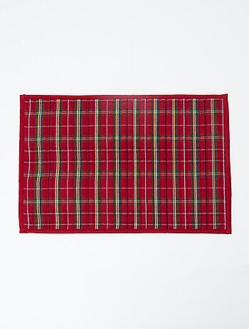 2 sets de table imprimé tartan 'Kiabi & Catherine Painvin'