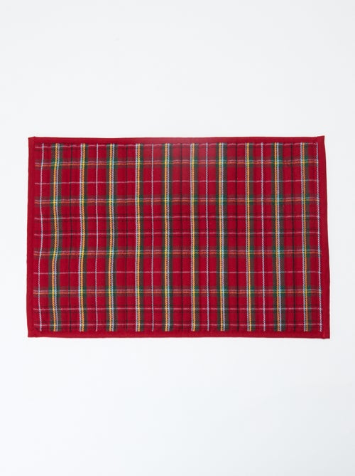 2 sets de table imprimé tartan 'Kiabi & Catherine Painvin' - Kiabi