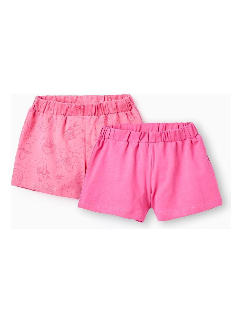 Short Barbie Fille 6-7 Ans Rose Licorne | Taille élastiquée été | Bon état