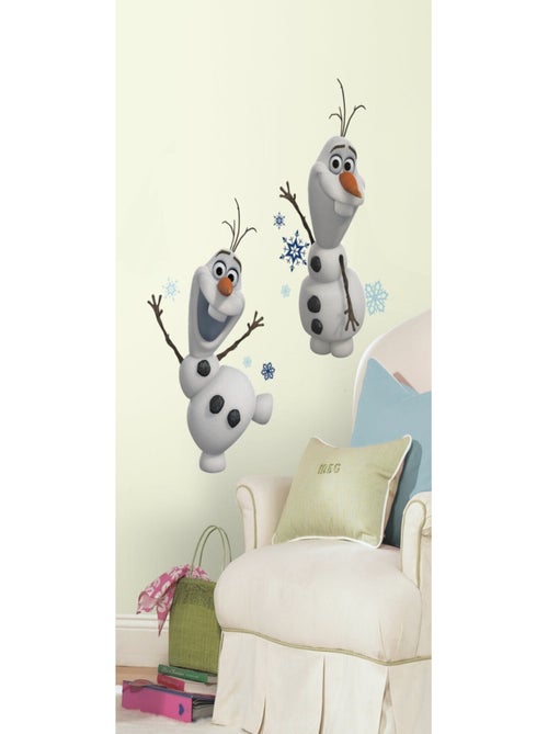 2 Stickers géant Olaf La Reine des Neiges Disney 57x24 cm - Kiabi