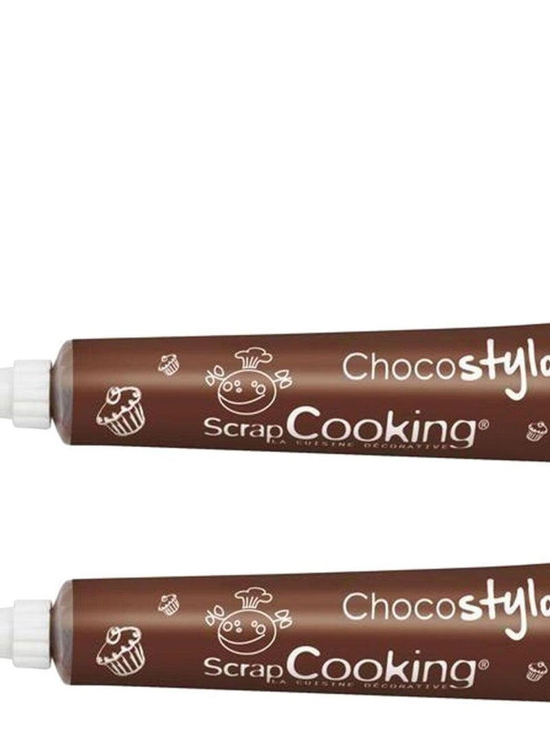 2 stylos chocolat Marron - Kiabi
