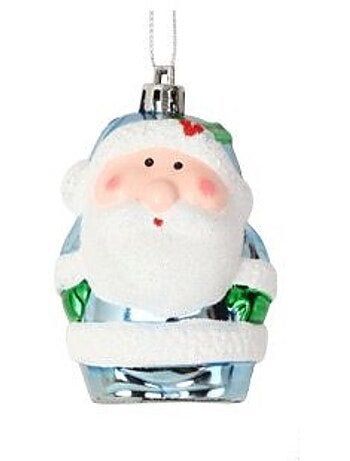 2 suspensions pere noel bleu