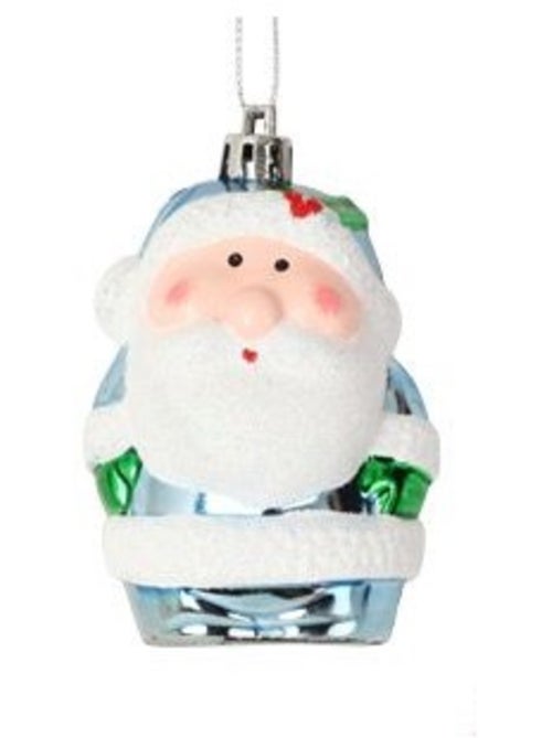 2 suspensions pere noel bleu - Kiabi