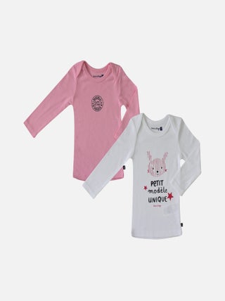 2 T-SHIRTS DONA 12/24 MOIS