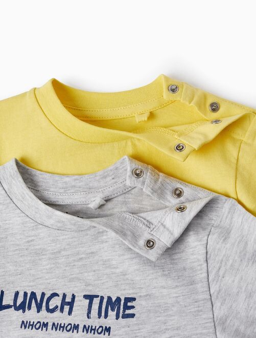 2 T-shirts en Coton pour Bébé Garçon 'Summer Sea-Son' manches courtes EXPLORING AUSTRALIA - Kiabi