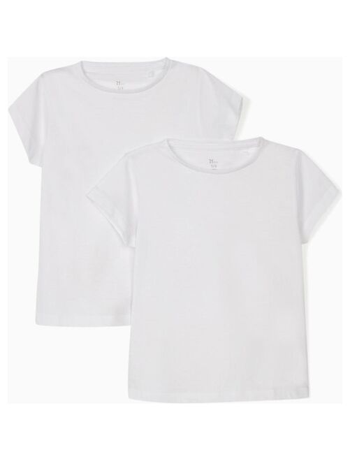 2 T-Shirts Unis Fille manches courtes DISRUPTION - Kiabi