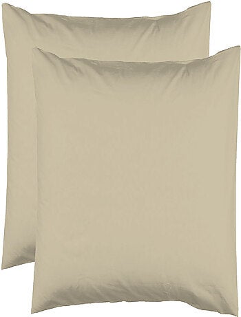 2 Taies d'Oreiller 100% coton 57 Fils - Le linge de Jules