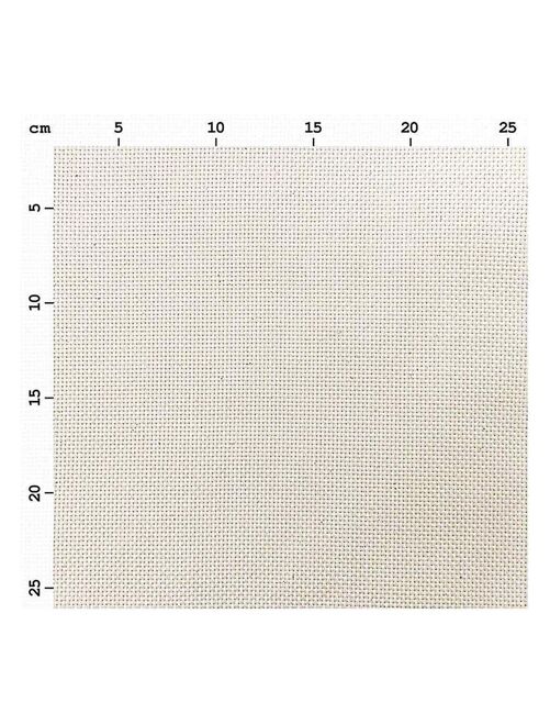 2 toiles 100% coton pour point compté beige 50 x 140 cm - Kiabi