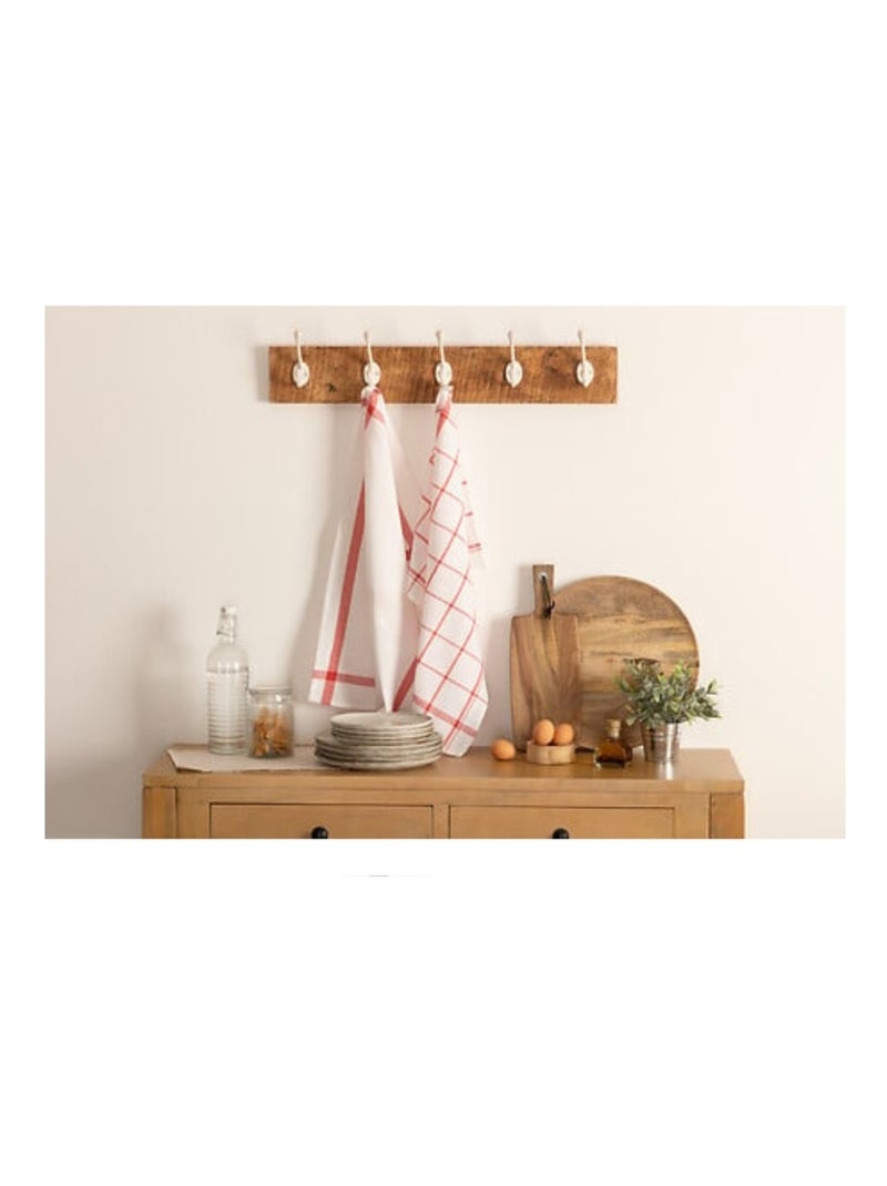 2 Torchons Collection Tradition Bleu - Kiabi