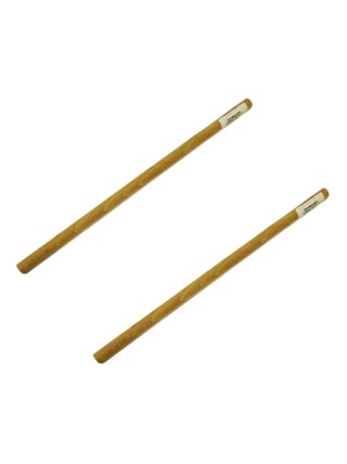 2 tourillons lisses en bois pour tissage mural 30 - Graine Créative