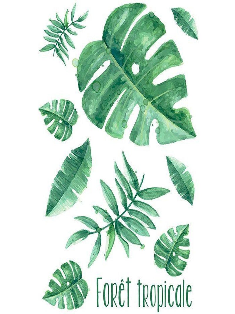 2 transferts thermocollants A4 - Forêt tropicale - Graine Créative Vert - Kiabi