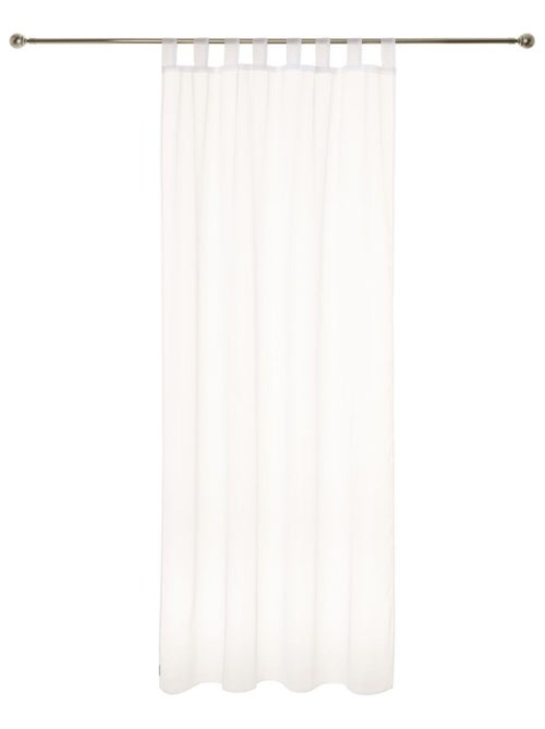 2 Voilages à pattes effet mat - Kiabi