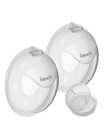2 x Coques collectrices de lait LIONELO Milky Plus - 2 x 40 ml - Discret - Mains libre - Étui fermé