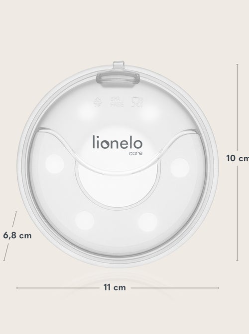 2 x Coques collectrices de lait LIONELO Milky Plus - 2 x 40 ml - Discret - Mains libre - Étui fermé - Kiabi 2 x Coques collectrices de lait LIONELO Milky Plus - 2 x 40 ml - Discret - Mains libre - Étui fermé - Kiabi