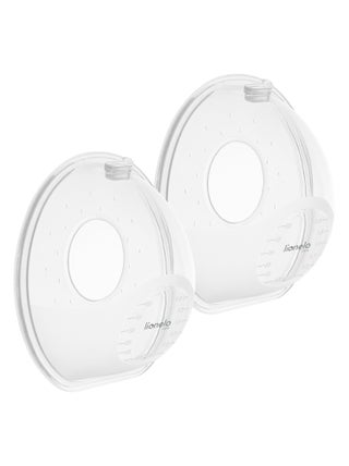 2 x Coques collectrices de lait LIONELO Milky Simple - 2 x 60 ml - Discret - Mains libre - Sans BPA