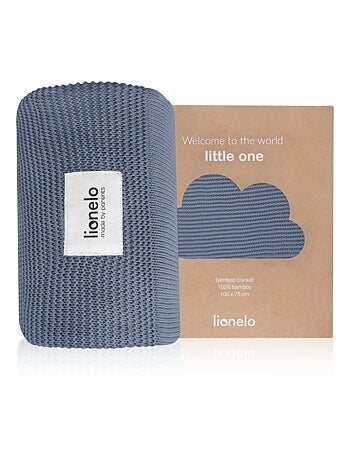 2 x Couverture en bambou - LIONELO - 75 x 100 cm - Couverture poussette - Hypoallergénique