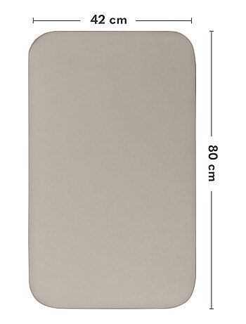 2 x Drap housse bambou pour lit bébé - LIONELO - Cododo et Berceau - 80 x 40 cm - Universelle