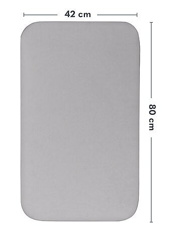 2 x Drap housse bambou pour lit bébé - LIONELO - Cododo et Berceau - 80 x 40 cm - Universelle