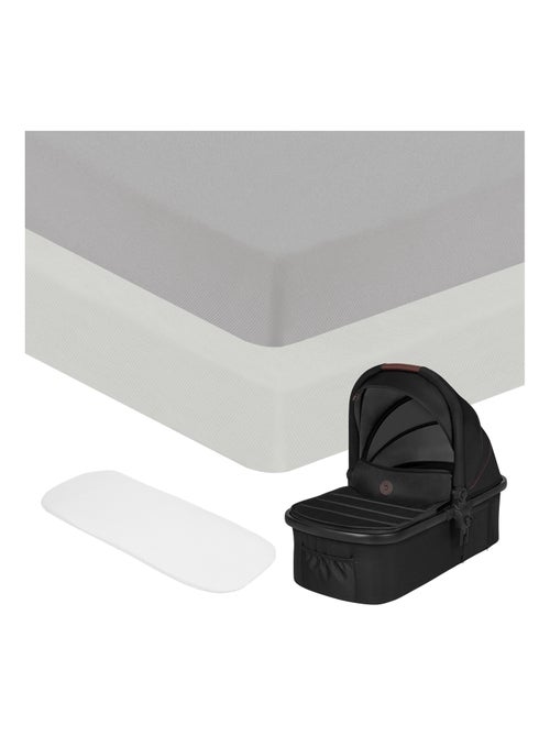 2 x Drap housse bambou pour nacelle - LIONELO - Universelle - 70 x 30 cm - Kiabi