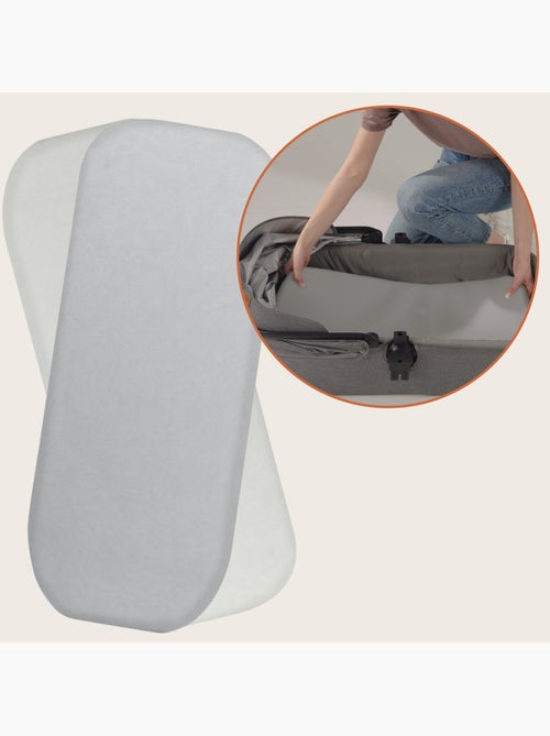 2 x Drap housse bambou pour nacelle - LIONELO - Universelle - 70 x 30 cm - Kiabi