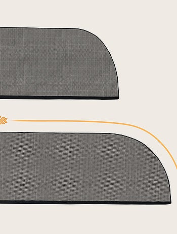 2 x Pare-Soleil de voiture 65x100 cm LIONELO - Couvre 100% de la fenêtre - Universel - Protection UV