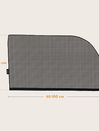 2 x Pare-Soleil de voiture 65x100 cm LIONELO - Couvre 100% de la fenêtre - Universel - Protection UV
