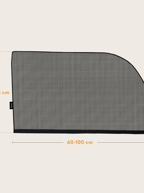 2 x Pare-Soleil de voiture 65x100 cm LIONELO - Couvre 100% de la fenêtre - Universel - Protection UV - Kiabi