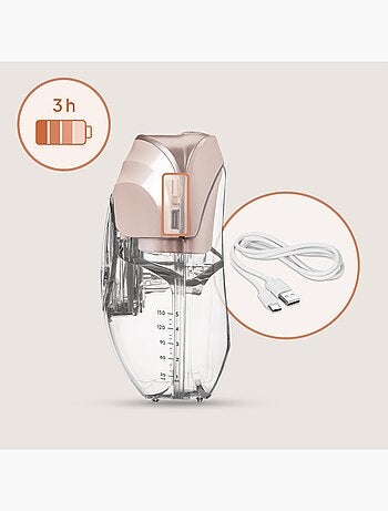 Tire-lait mains libres LIONELO Fidi Free Slim - Discrète - 150ml - 4 Tailles - 3h sans fil