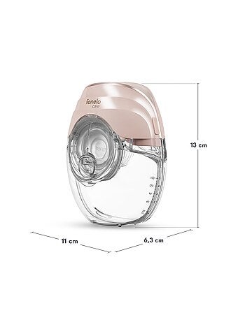 Tire-lait mains libres LIONELO Fidi Free Slim - Discrète - 150ml - 4 Tailles - 3h sans fil