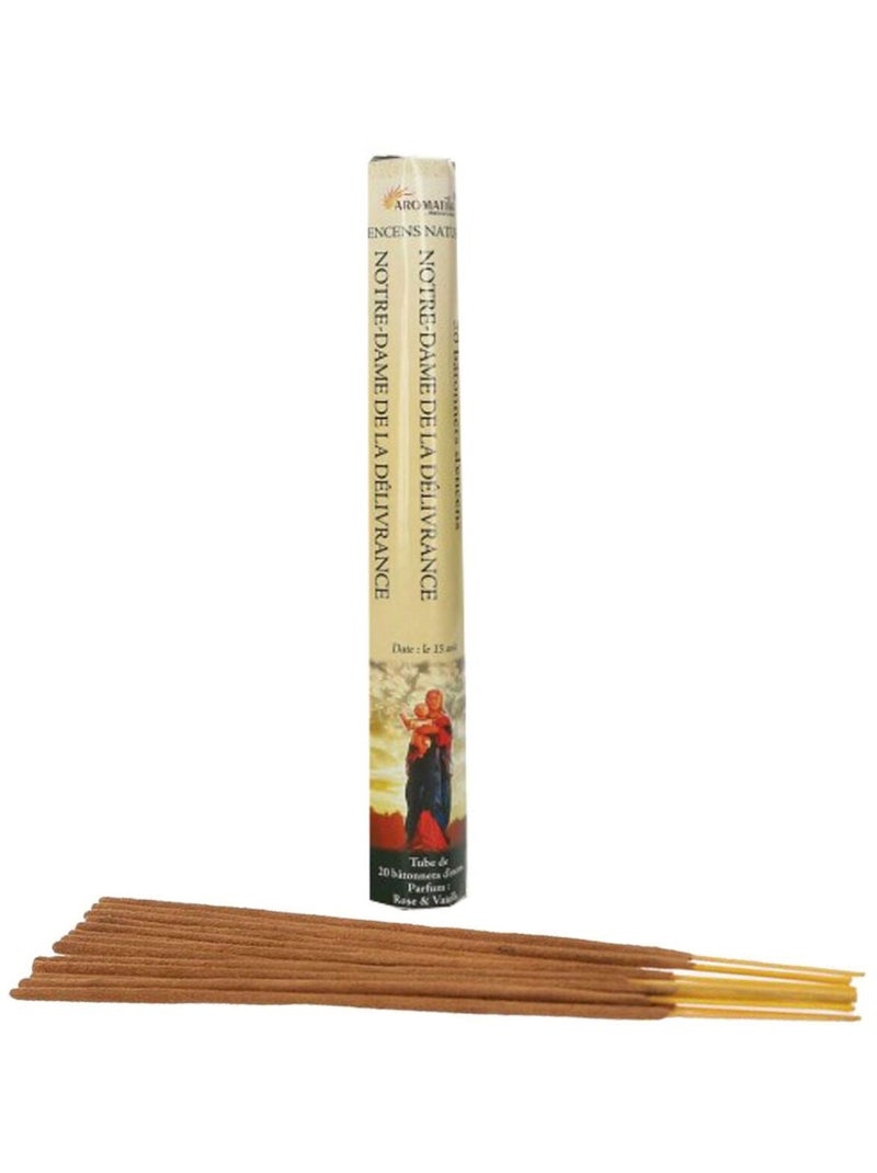 20 Bâtonnets d'encens Aromatika Notre Dame de la Délivrance Jaune clair - Kiabi