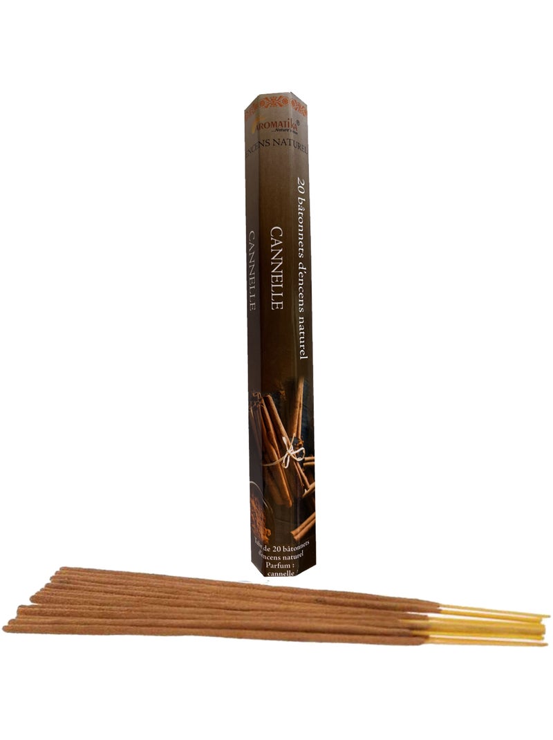 20 bâtonnets d'encens senteur cannelle Marron chocolat - Kiabi