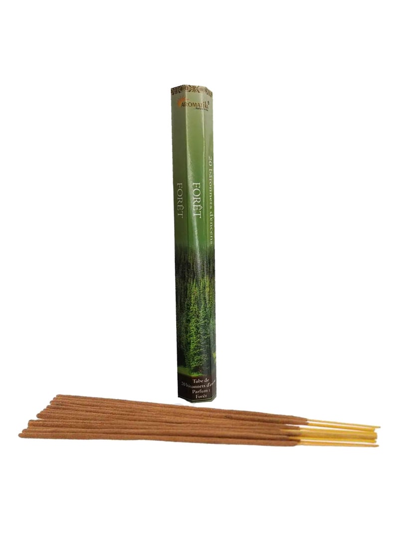 20 Bâtonnets d'encens senteur forêt Vert anis - Kiabi