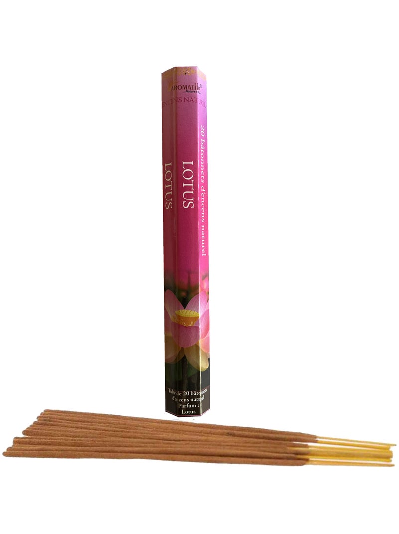 20 Bâtonnets d'encens senteur lotus Rose - Kiabi