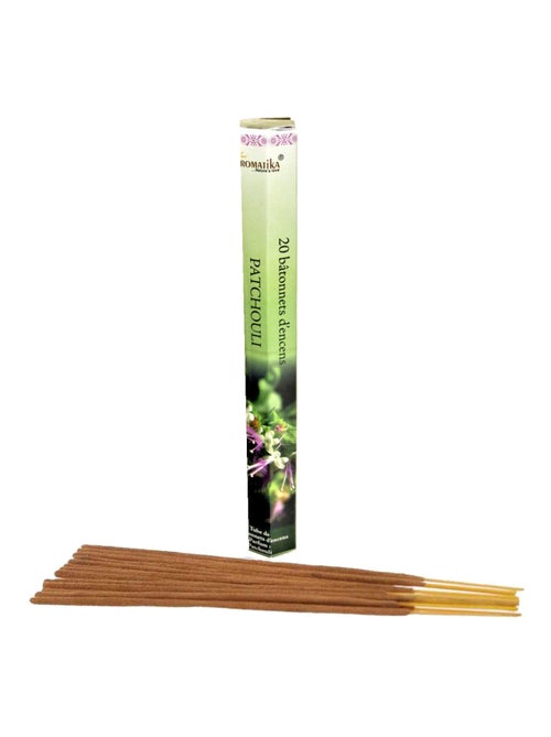 20 Bâtonnets d'encens senteur patchouli - Kiabi