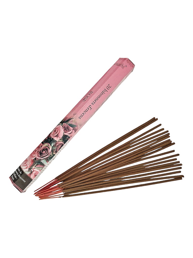 20 bâtonnets d'encens senteur rose Rose clair - Kiabi