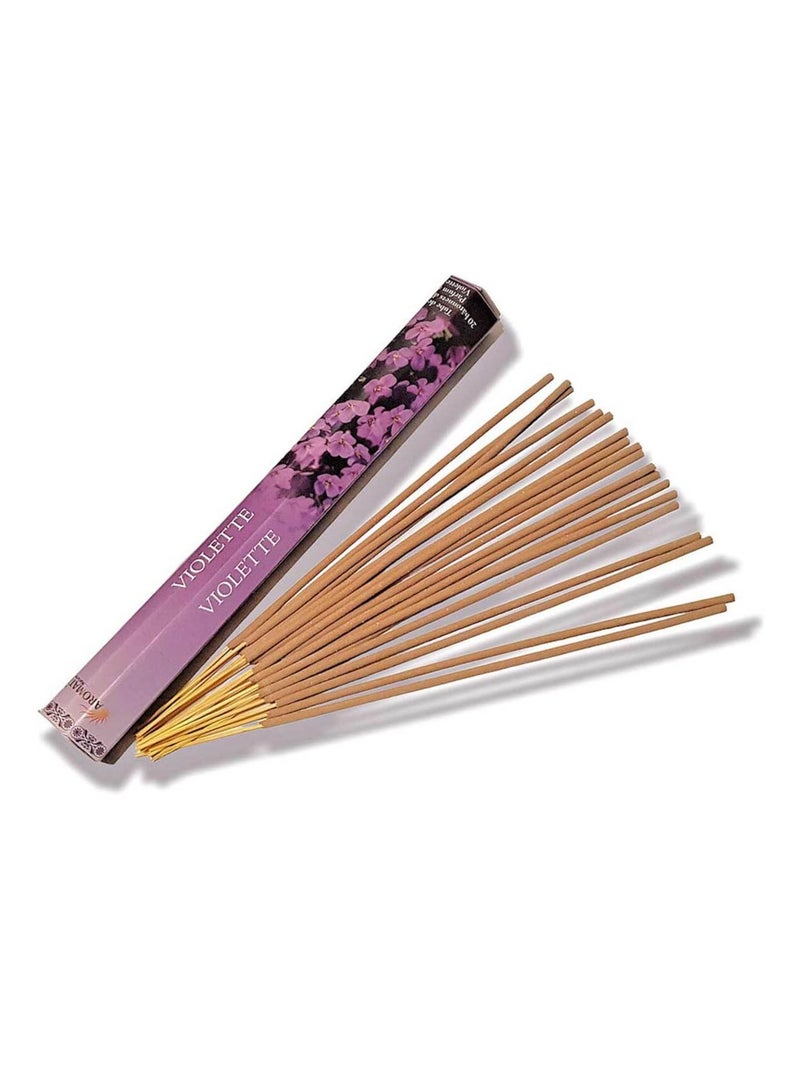 20 bâtonnets d'encens senteur violette Violet foncé - Kiabi