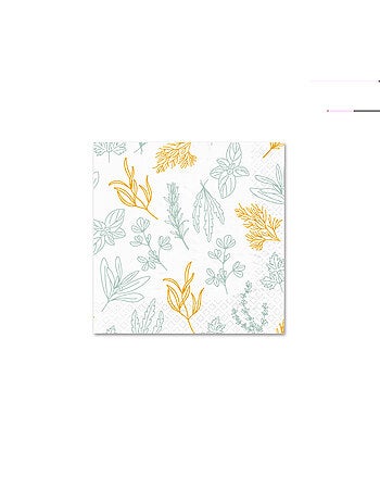 20 serviettes en papier 33 x 33 cm Aromates